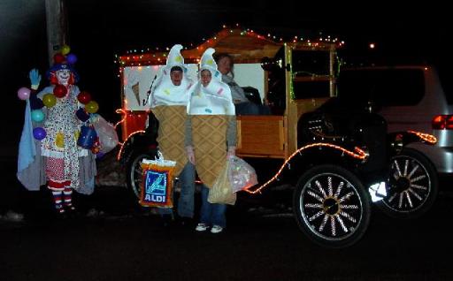 Model T Ford C Cab in Christmas dress