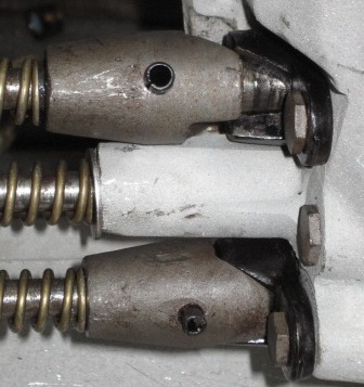 Roll pins fitted to the hogshead Roll pins fitted to the hogshead