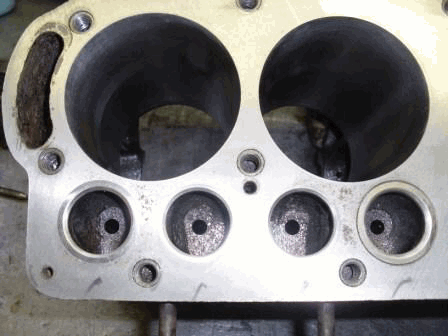 Machining the block surface Machining the block surface