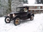 1926 Roadster in the snow