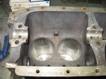 Cleaned Model T Ford block Cleaned Model T Ford block
