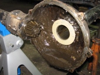 Opened Model T Ford Axle housing