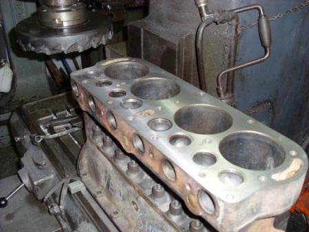 With the surface milled, the valve seats can now be cut
